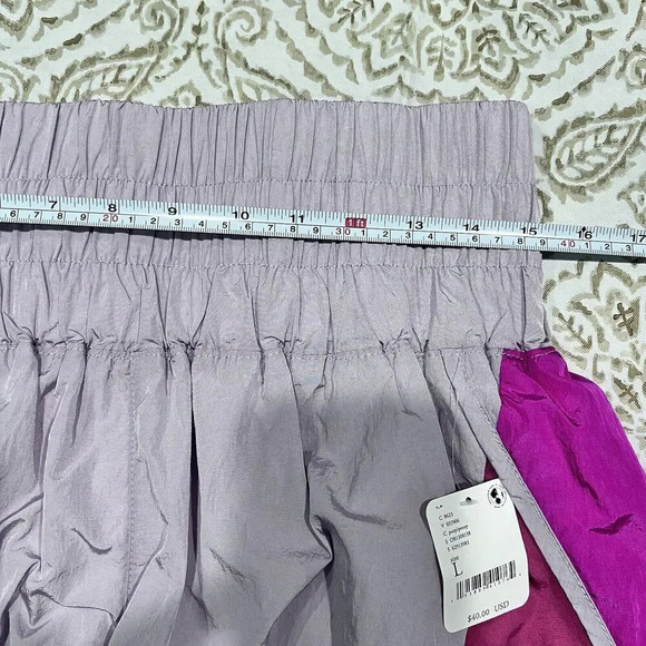 Free People Movement The Way Home Colorblock Purple Shorts Size Large Sports - Picture 9 of 10